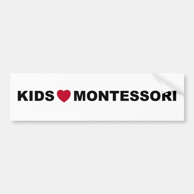 Pegatina para el parachoques de Montessori del (Frente)