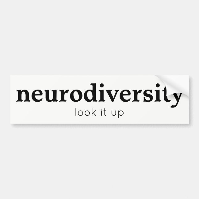 Pegatina para el parachoques de Neurodiversity (Frente)
