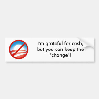 Pegatina para el parachoques de Nobama