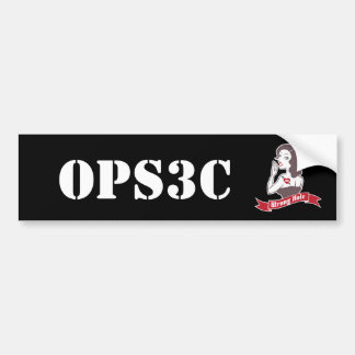 Pegatina para el parachoques de Opsec