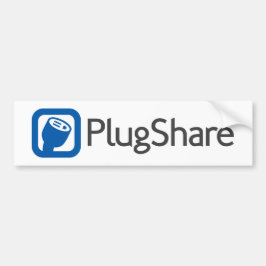 Pegatina para el parachoques de PlugShare