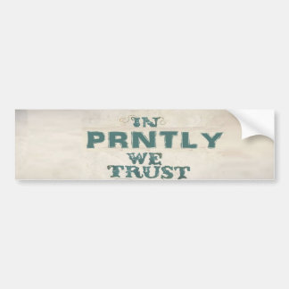 Pegatina para el parachoques de Prntly