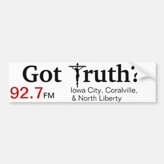 Pegatina para el parachoques de radio católica