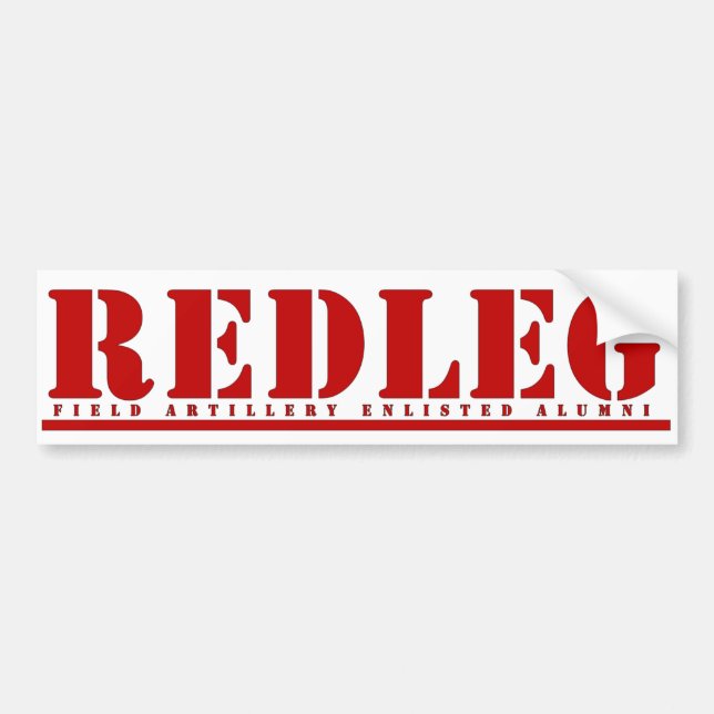 Pegatina para el parachoques de Redleg (Frente)