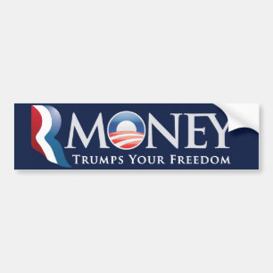 Pegatina para el parachoques de RMoney Romney