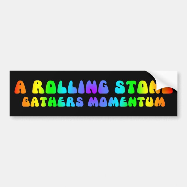 Pegatina para el parachoques de Rolling Stone (Frente)
