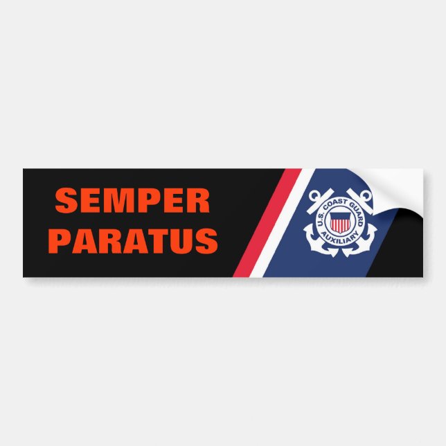 Pegatina para el parachoques de Semper Paratus (Frente)