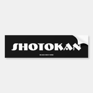 Pegatina para el parachoques de Shotokan