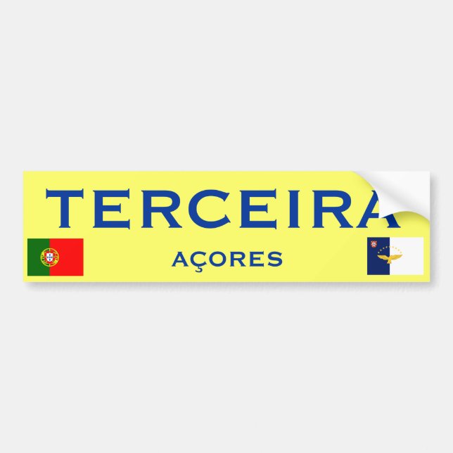 Pegatina para el parachoques de Terceira* (Frente)