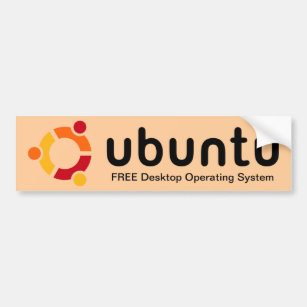 Pegatina para el parachoques de Ubuntu