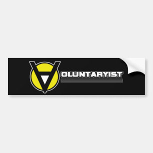 Pegatina para el parachoques de Voluntaryist