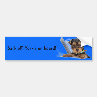 Pegatina para el parachoques de Yorkie