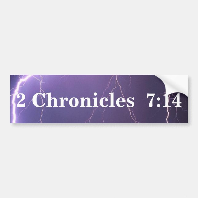 Pegatina para el parachoques del 7:14 de 2 (Frente)