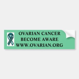 PEGATINA PARA EL PARACHOQUES DEL CÁNCER OVÁRICO