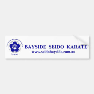 Pegatina para el parachoques del coche del karate