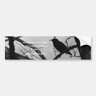 Pegatina para el parachoques del cuervo