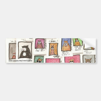 Pegatina para el parachoques del dibujo animado