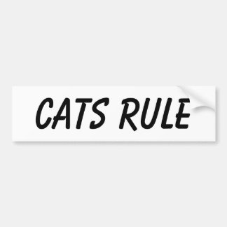 Pegatina para el parachoques del gato