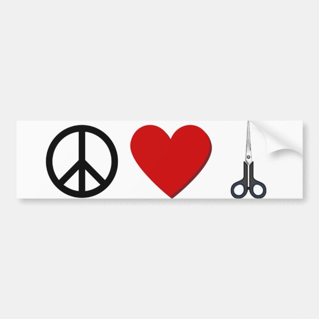 Pegatina para el parachoques del Hairstylist (Frente)