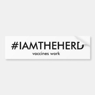 pegatina para el parachoques del #IAMTHEHERD