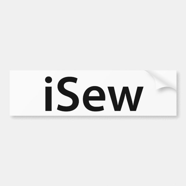 pegatina para el parachoques del iSew (Frente)