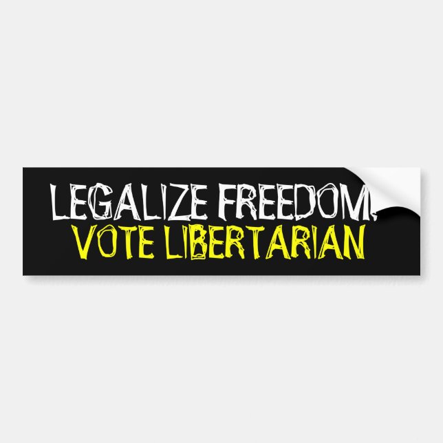 Pegatina para el parachoques del libertario del (Frente)