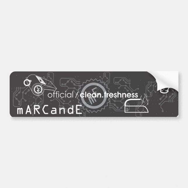 pegatina para el parachoques del mARCandE (Frente)
