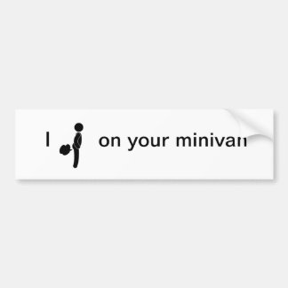 Pegatina para el parachoques del minivan
