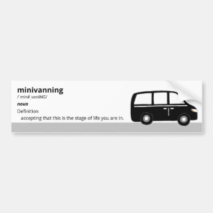 Pegatina para el parachoques del minivan de