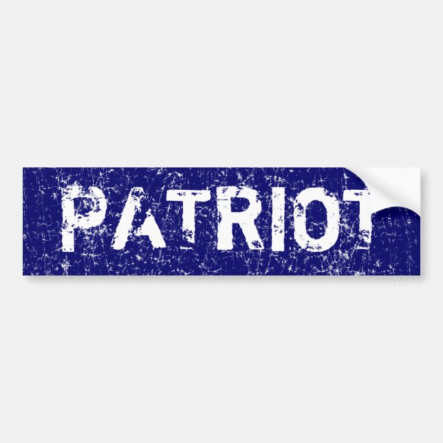 Pegatina para el parachoques del patriota (mirada (Frente)
