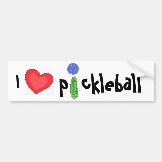 Pegatina para el parachoques del pickleball del (Frente)