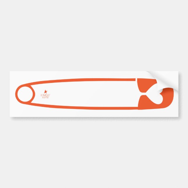 Pegatina para el parachoques del Pin de seguridad (Frente)