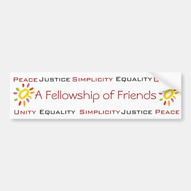 Pegatina para el parachoques del Quaker (Frente)