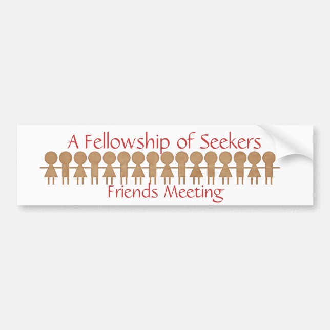 Pegatina para el parachoques del Quaker (Frente)