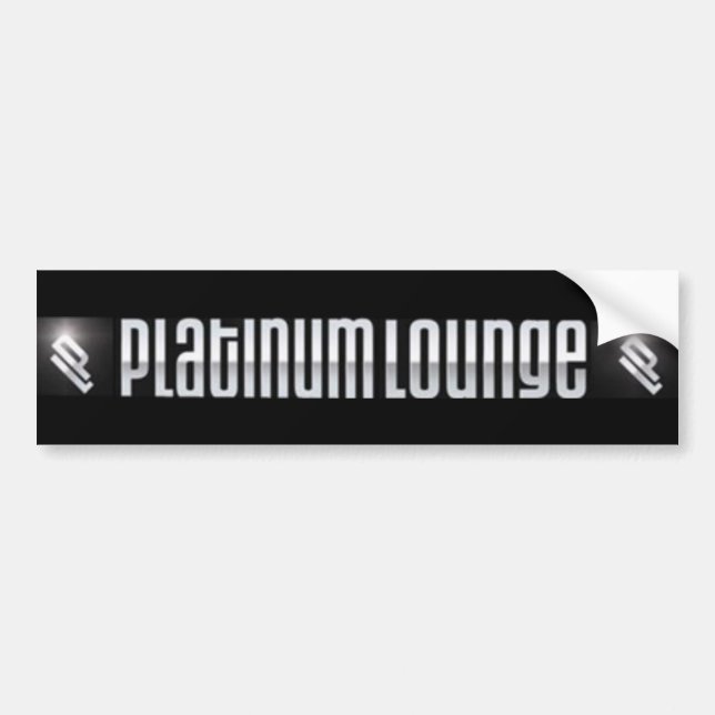 Pegatina para el parachoques del salón del platino (Frente)