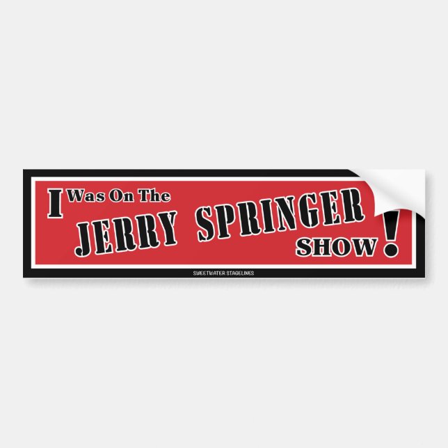 Pegatina para el parachoques del saltador de Jerry (Frente)