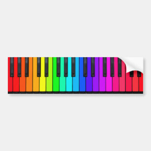 Pegatina para el parachoques del teclado de piano