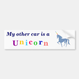 Pegatina para el parachoques del unicornio