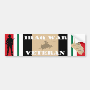 Pegatina para el parachoques del veterano de