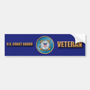 Pegatina para el parachoques del veterano de USCG