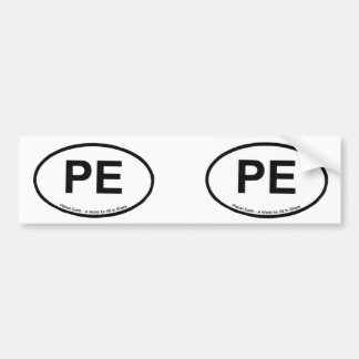 Pegatina para el parachoques del vinilo de la