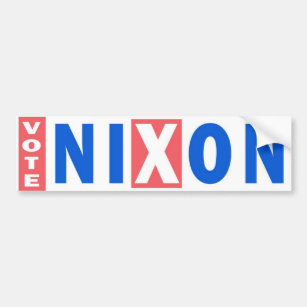 Pegatina para el parachoques del vintage de Nixon