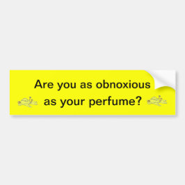 Pegatina para el parachoques desagradable del
