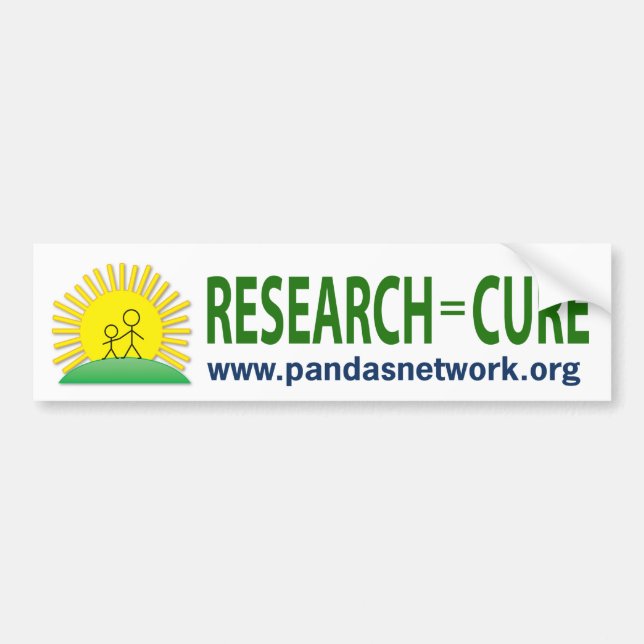 Pegatina para el parachoques: Investigación = (Frente)