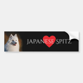 Pegatina para el parachoques japonesa del perro de