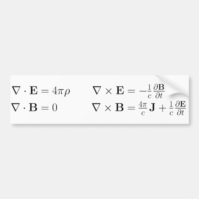 Pegatina para el parachoques, las ecuaciones del (Frente)