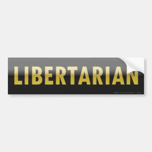 Pegatina para el parachoques libertaria