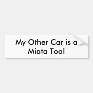 Pegatina para el parachoques: ¡"Mi otro coche es