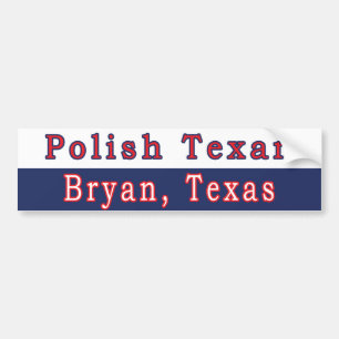 Pegatina para el parachoques polaca del Texan de