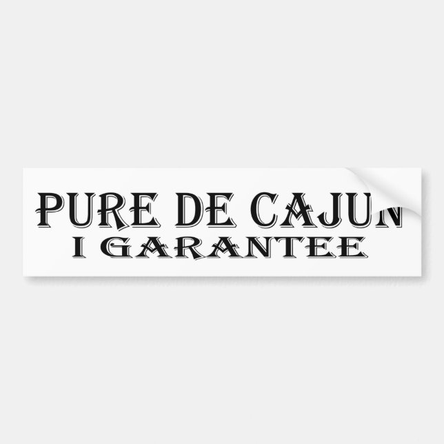 Pegatina para el parachoques Pure De Cajun (Frente)